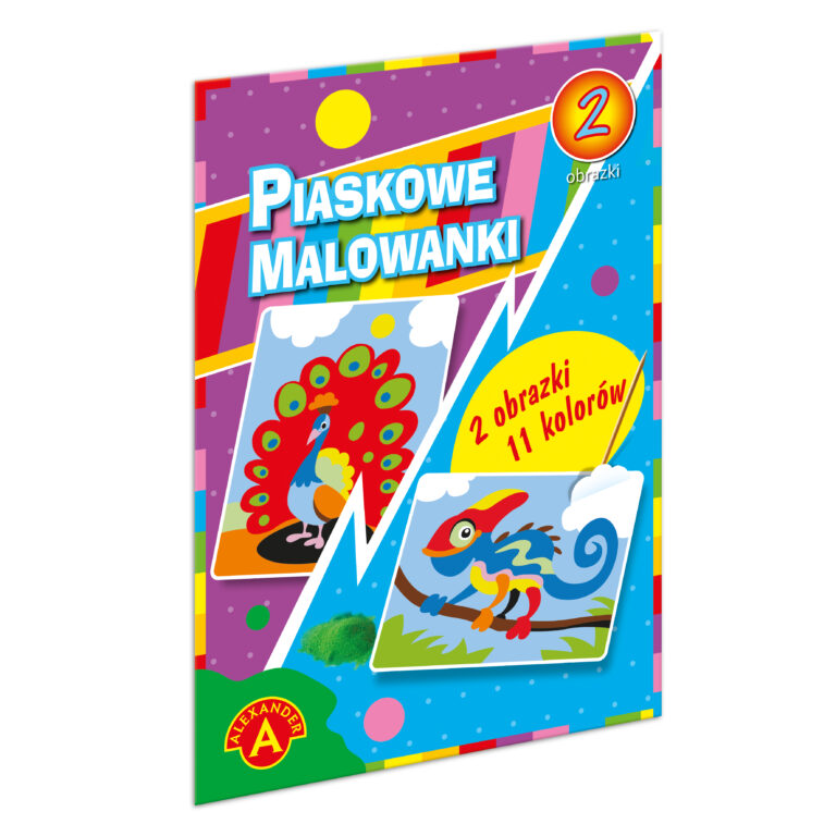 1399 Piaskowe Malowanki - Kameleon i Paw